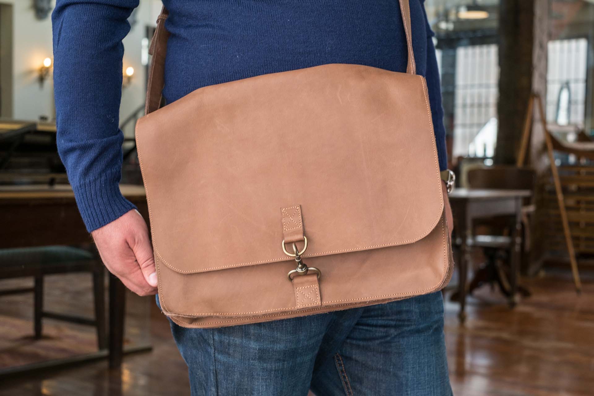 Leather Messenger bag